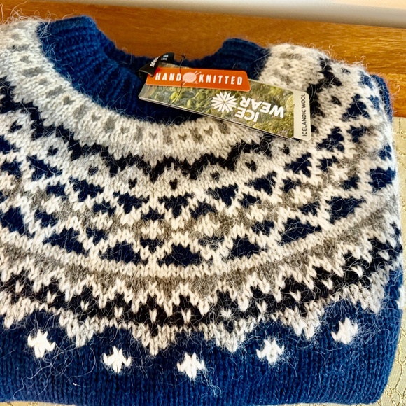 Icewear SKJÖLDUR,NEW TAGs,100% HAND KNITTED Wool Icelandic Sweater, Sz M,RT $377 - Picture 4 of 15